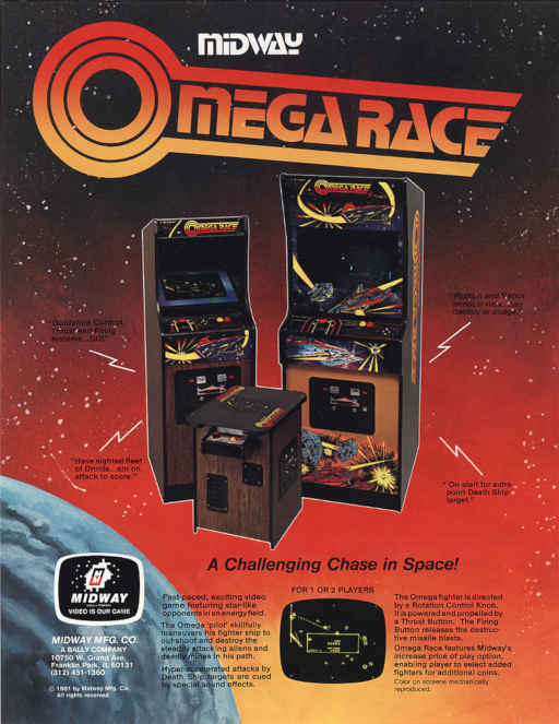 Omega Race (set 1) Arcade Game Cover